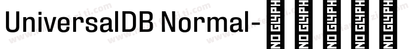 UniversalDB Normal字体转换